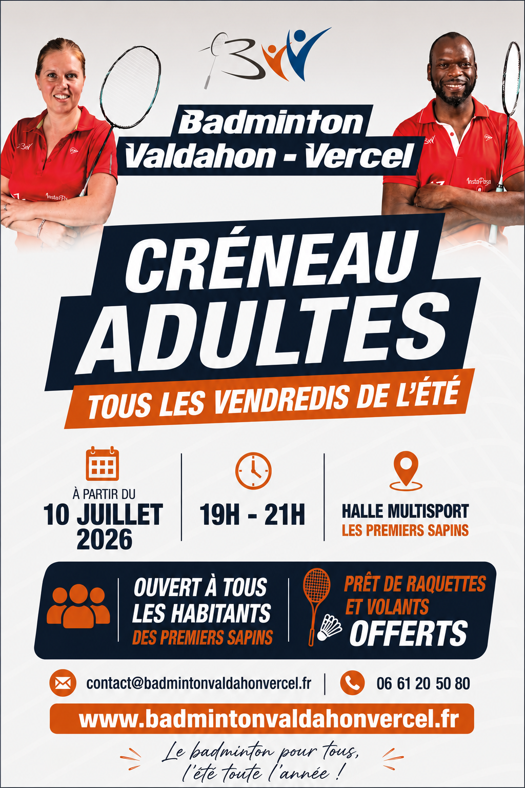 Créneau adultes d'été à Nods